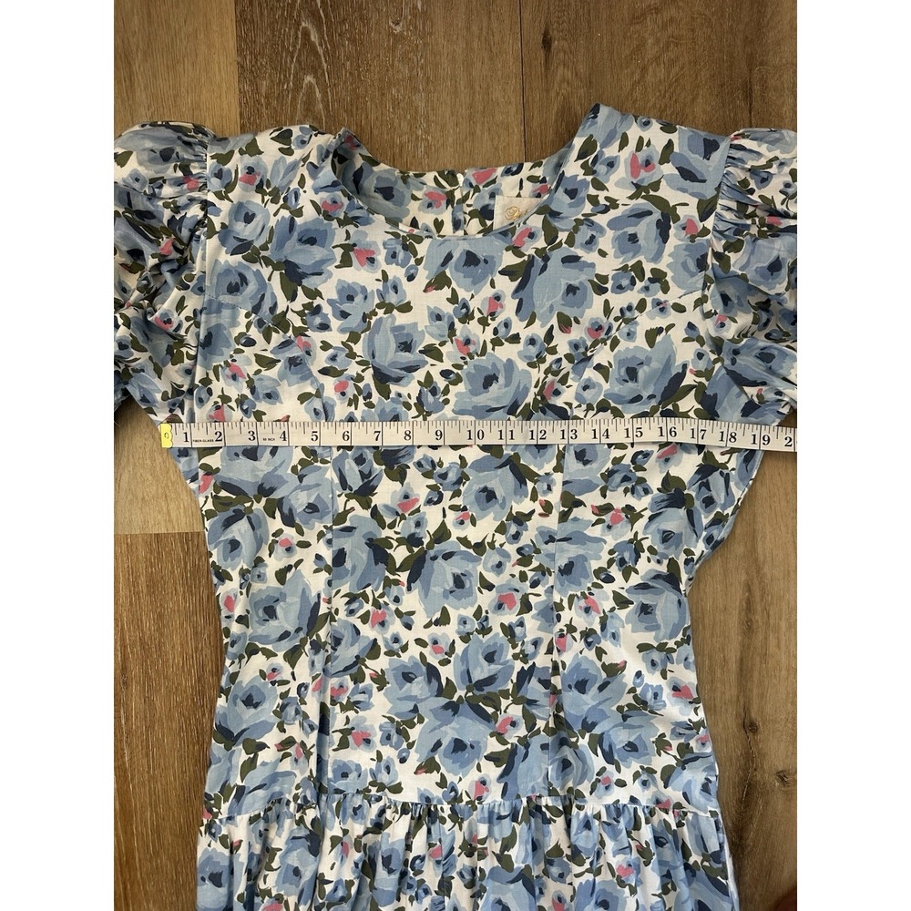 Vintage Deborah Laus Floral Jumpsuit‎ Cottagecore Puff Sleeve Prairie Romper USA - Picture 6 of 9